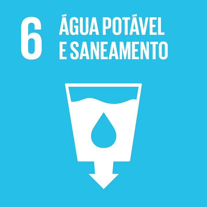 Ícone oficial do ODS 6: Água Potável e Saneamento