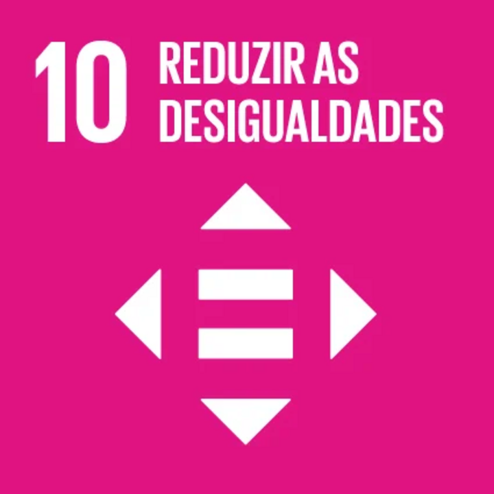 Ícone oficial do ODS 10: Redução das Desigualdades
