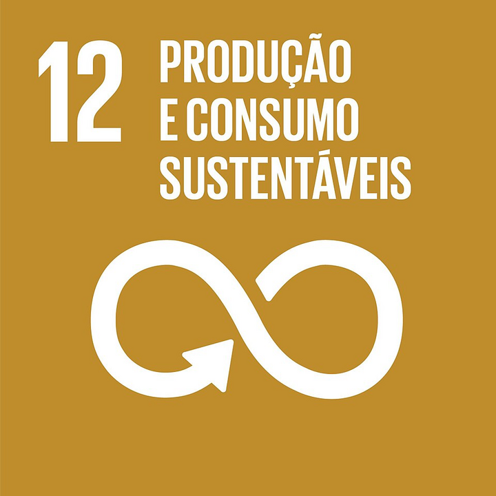Ícone oficial do ODS 12: Consumo e Produção Responsáveis